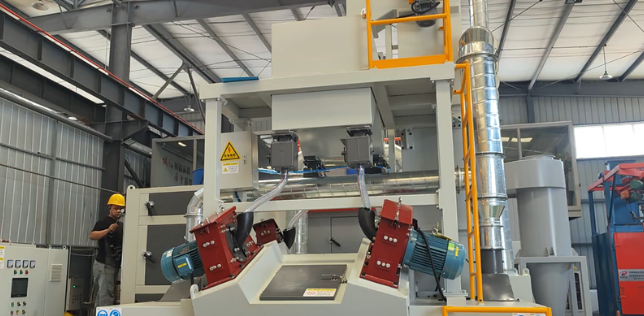 房山板材除锈强化，通过式抛丸机应用案例